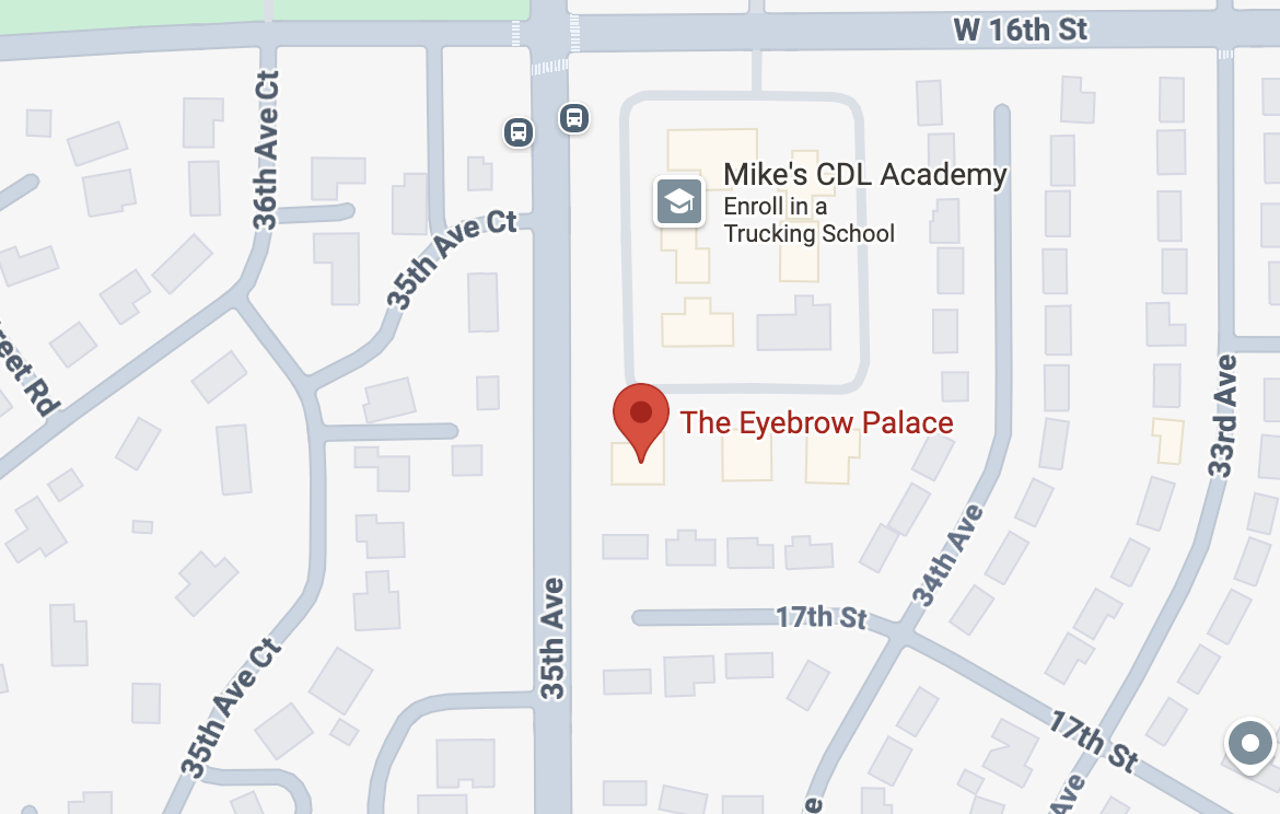 Map Screenshot for the eyebrow palace.